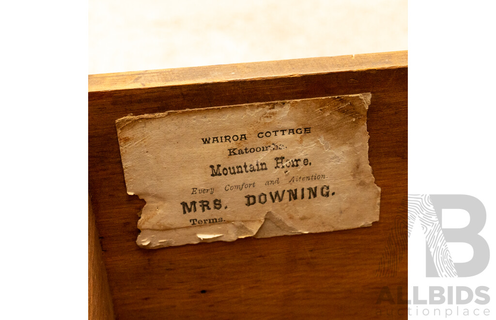 Edwardian Mahogany Mirrored Back Dressing Chest