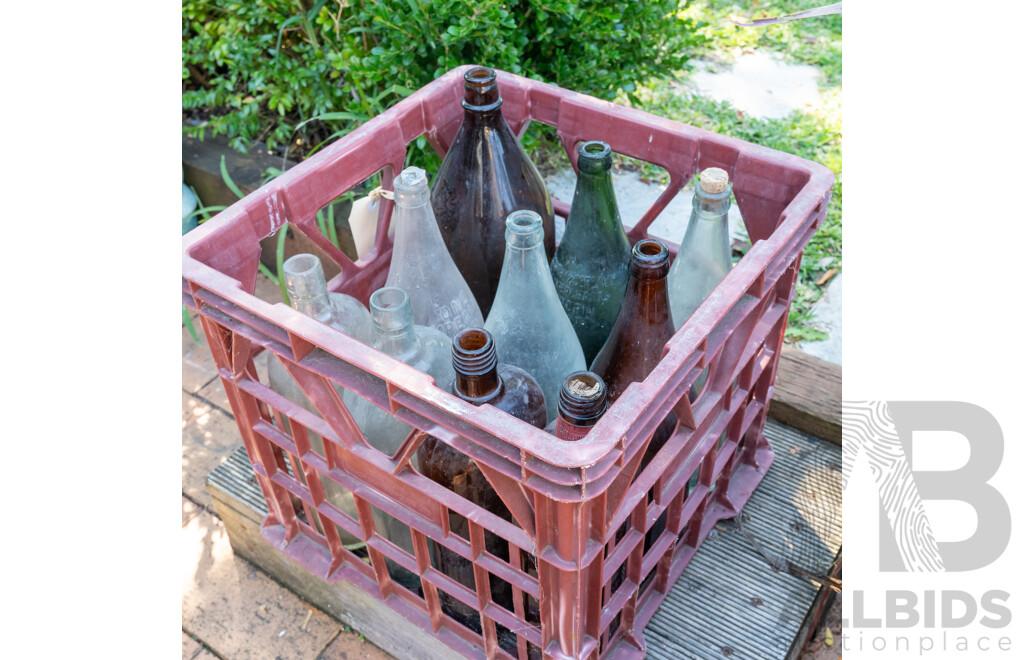 Collection of Vintage Bottles Including J McCarty and Co