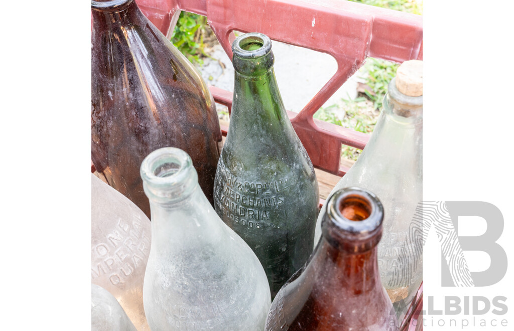 Collection of Vintage Bottles Including J McCarty and Co