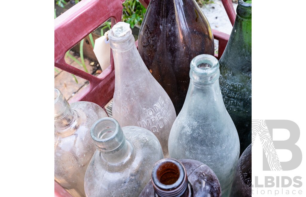Collection of Vintage Bottles Including J McCarty and Co