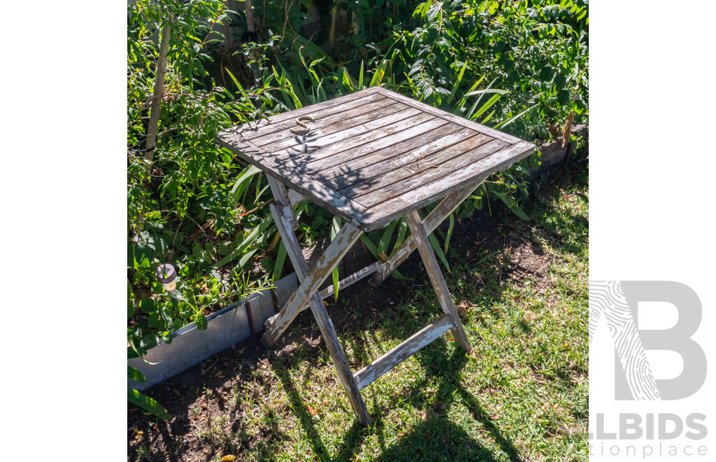 Painted Jack and Jill Bench, Two Seater Bench and a Side Table