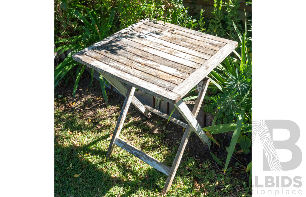 Painted Jack and Jill Bench, Two Seater Bench and a Side Table