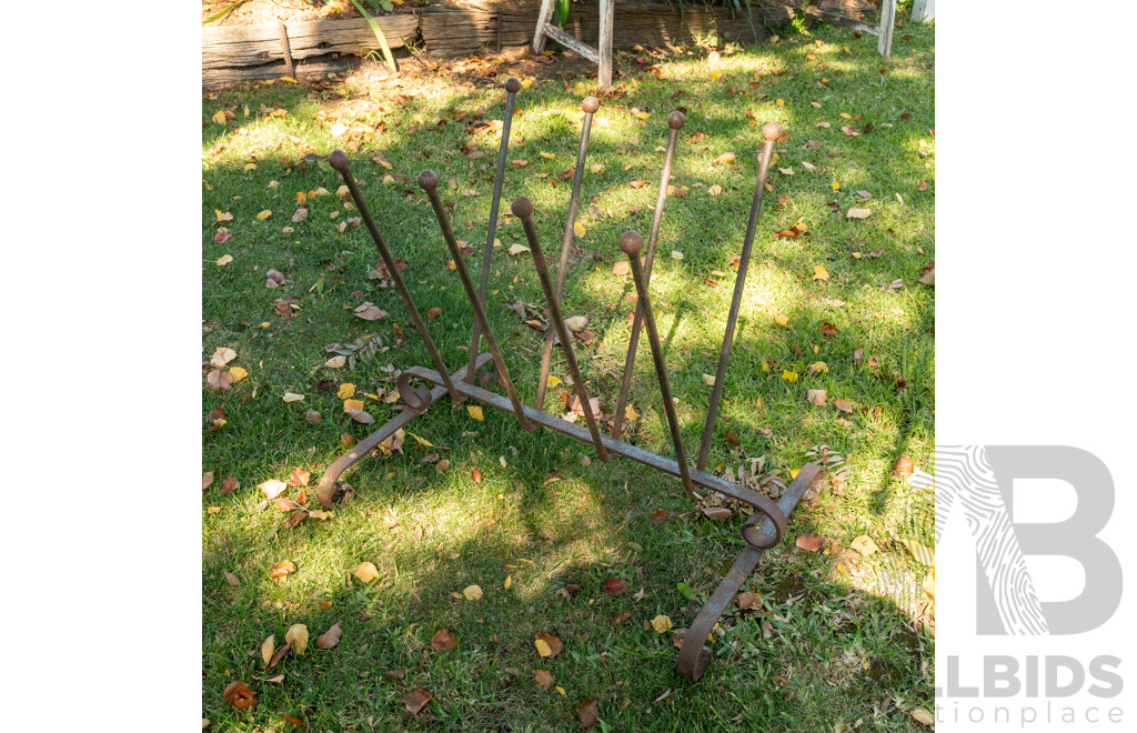 Vintage Metal Gumboot Stand