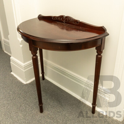 Late Edwardian Demilune Hall Table