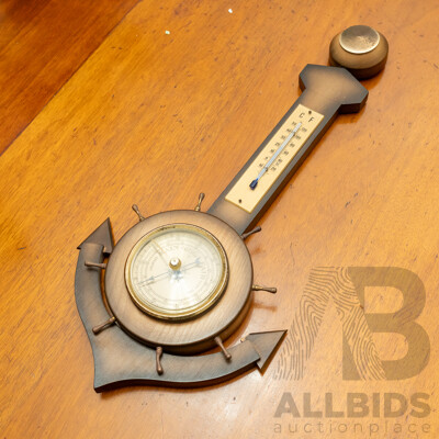 Vintage Anchor Form Barometer
