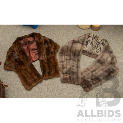 Pair of Vintage Fur Stoles