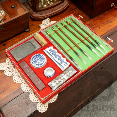 Chinese Calligraphy Set in Presentation Box