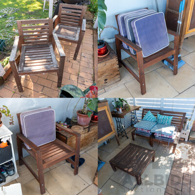 Timber Seven Piece Outdoor Lounge Suite