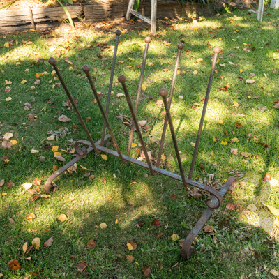 Vintage Metal Gumboot Stand
