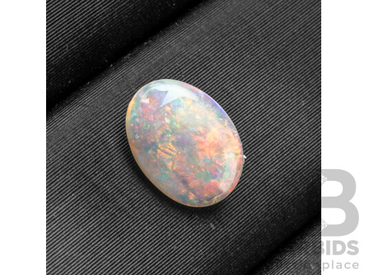 0.50ct Oval Cabochon Lightning Ridge Opal