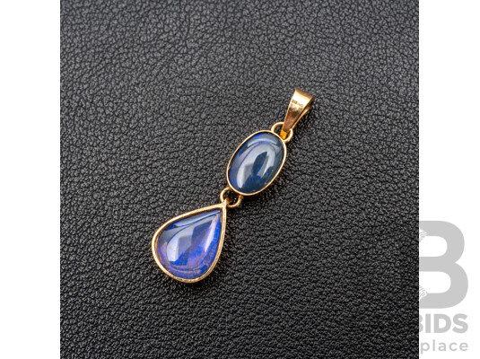 14ct Yellow Gold Opal Pendant - 2.61gms