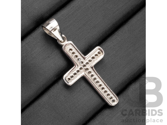 925 Sterling Silver & Cubic Zirconia Cross