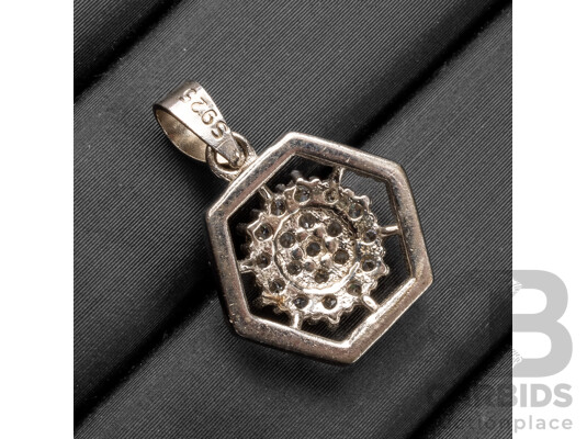 925 Sterling Silver & Cubic Zirconia Pendant