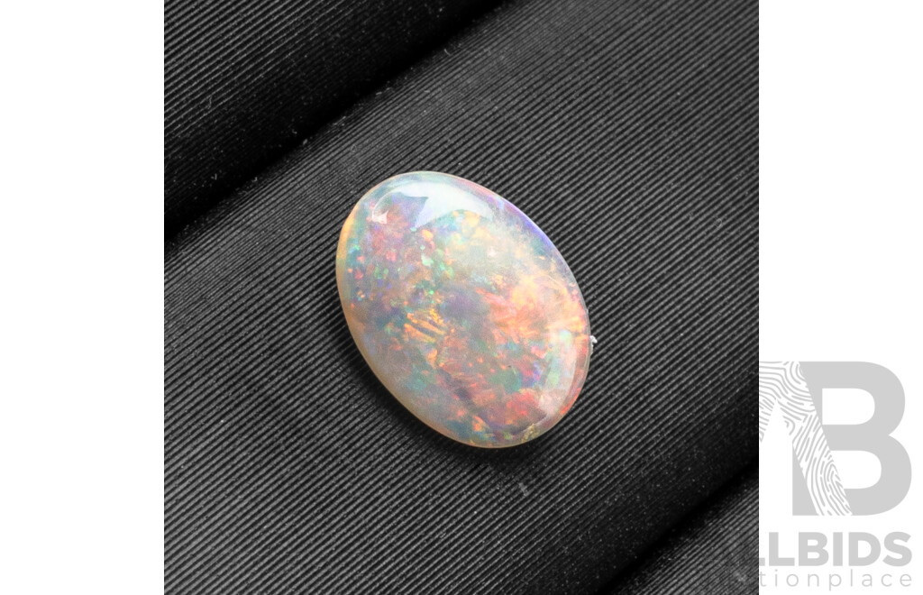 0.50ct Oval Cabochon Lightning Ridge Opal