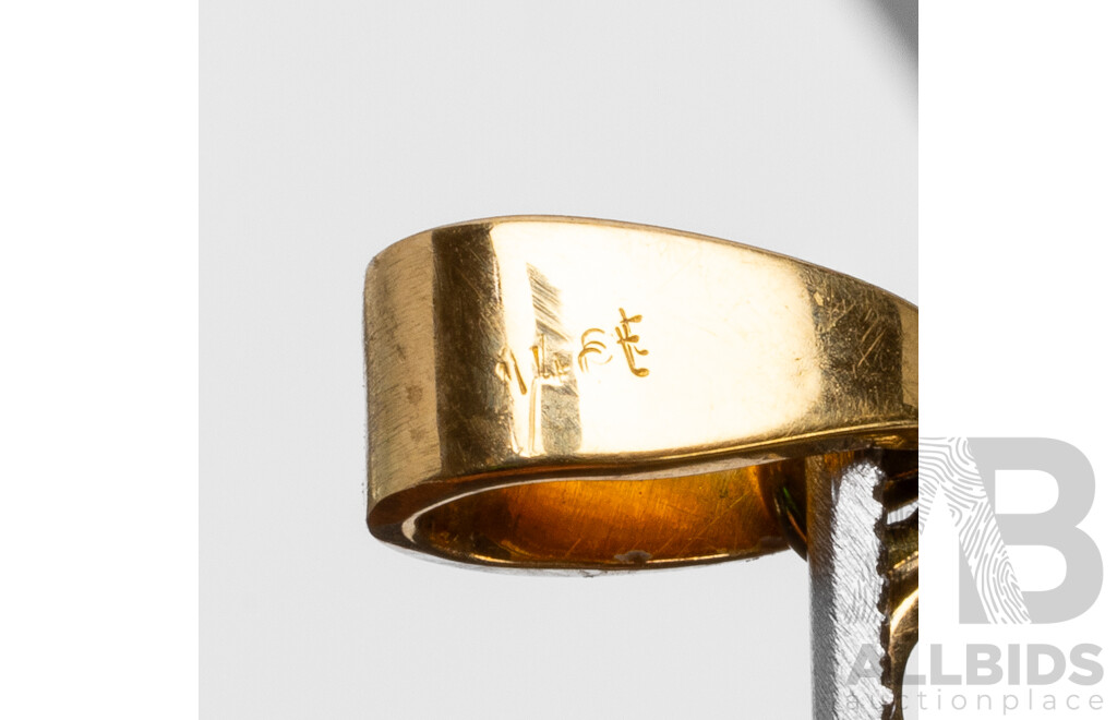 14ct Yellow Gold Australian Opal Pendant - 3.18gms