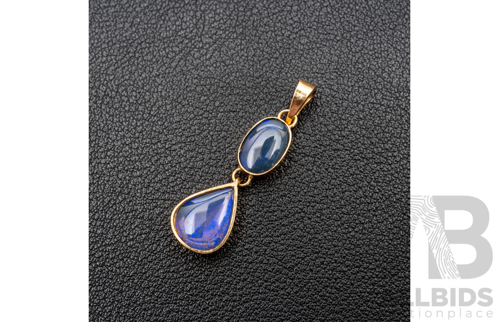 14ct Yellow Gold Opal Pendant - 2.61gms