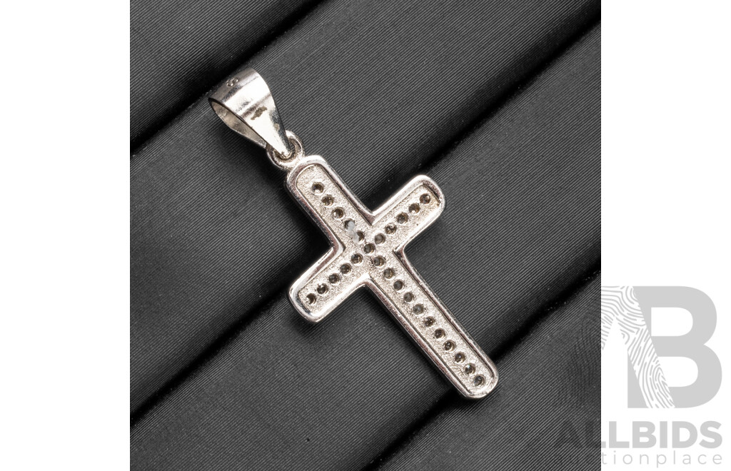 925 Sterling Silver & Cubic Zirconia Cross