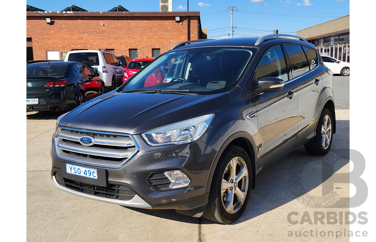 6/2018 Ford Escape Trend ZG MY18 4d Wagon Grey 1.5L