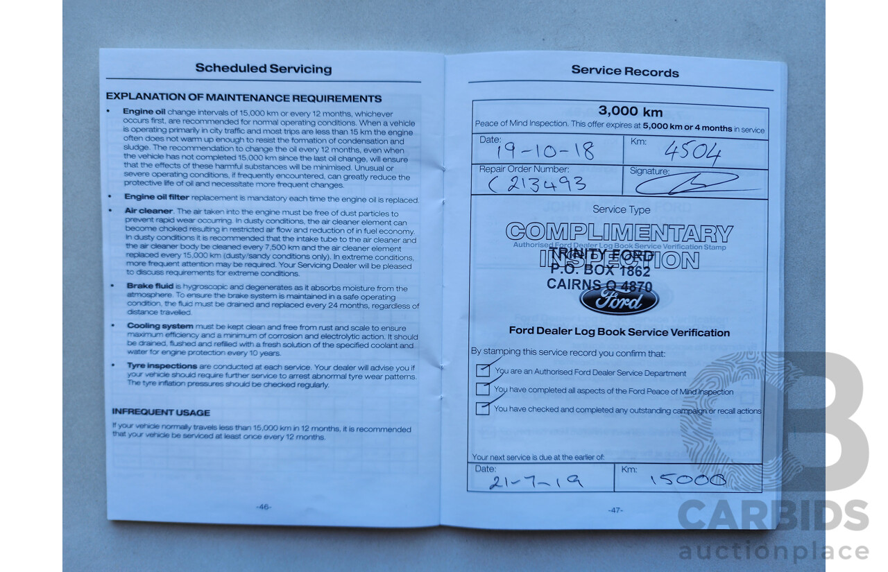 6/2018 Ford Escape Trend ZG MY18 4d Wagon Grey 1.5L