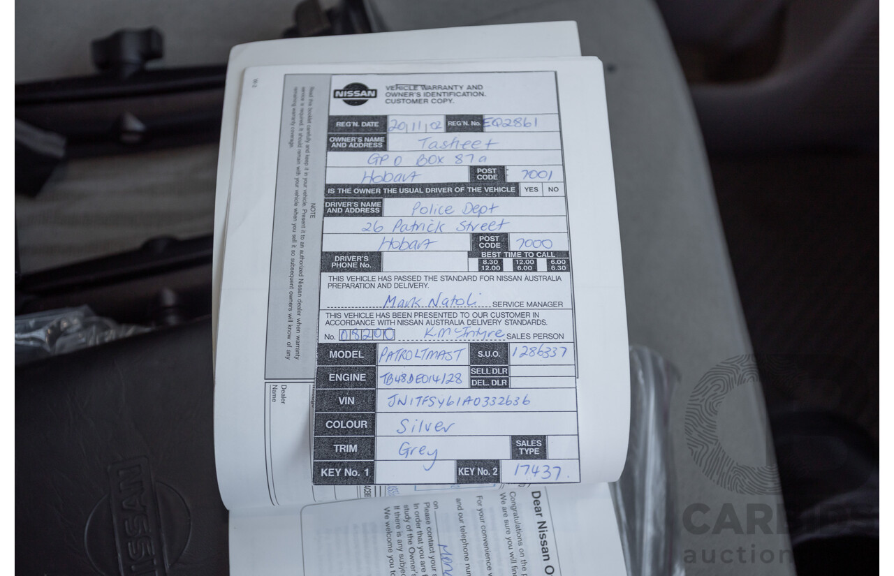 10/2002 Nissan Patrol ST (4x4) GU III 4d Wagon Grey 4.8L