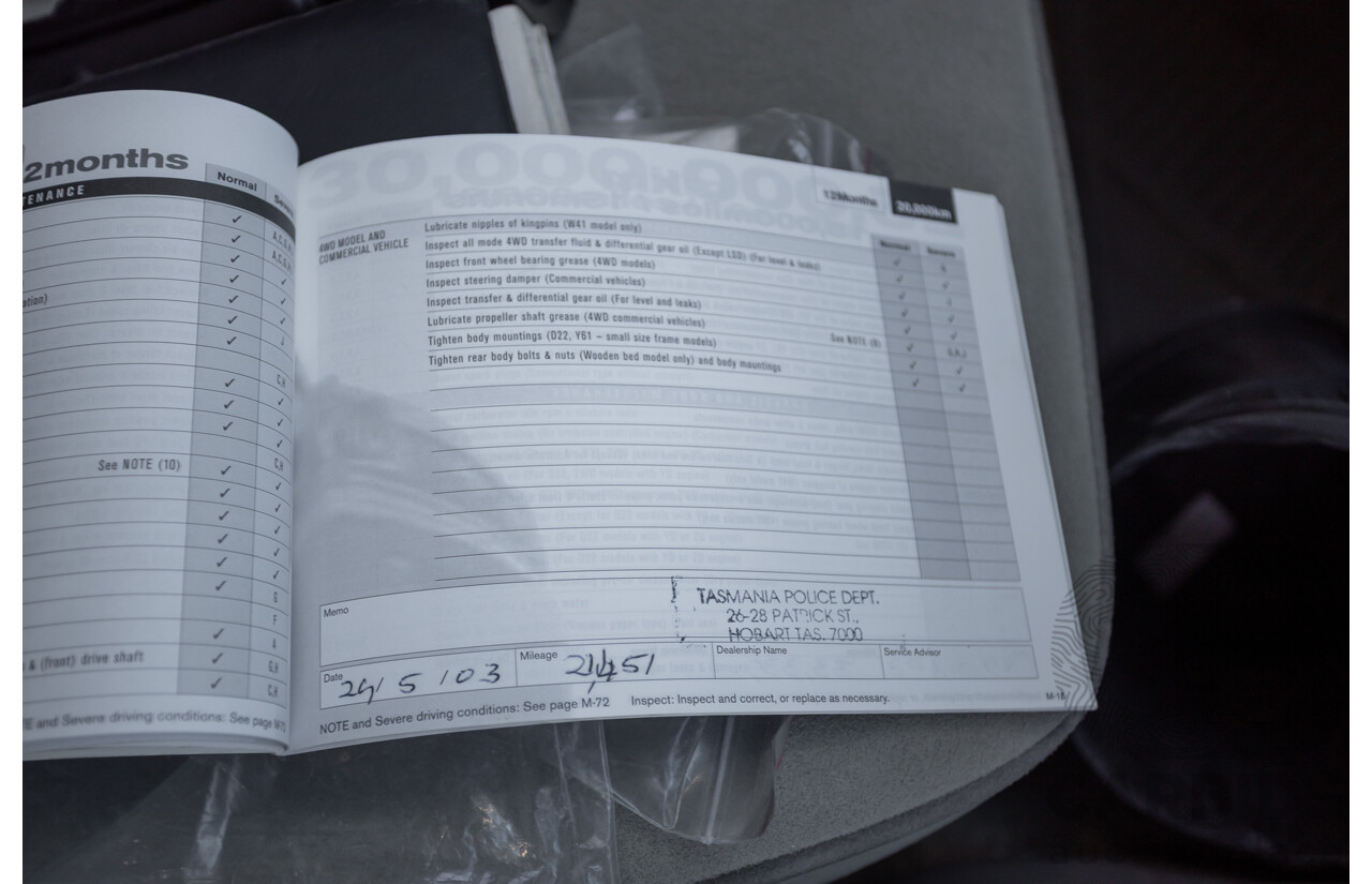 10/2002 Nissan Patrol ST (4x4) GU III 4d Wagon Grey 4.8L