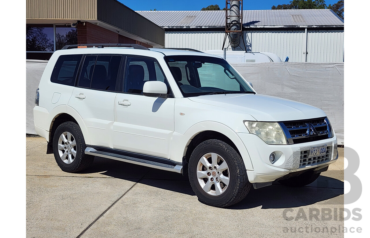 10/2011 Mitsubishi Pajero GLS LWB (4x4) NT MY11 4d Wagon White 3.2L