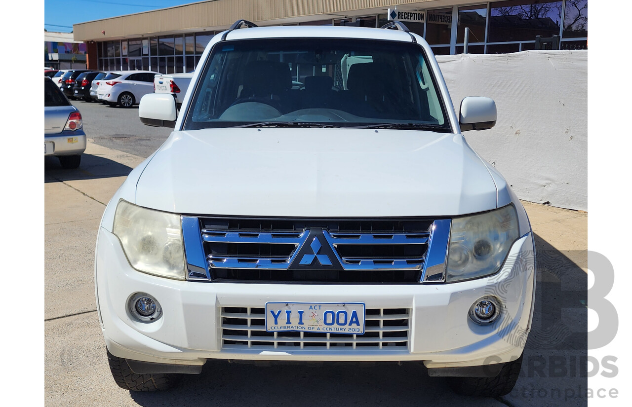 10/2011 Mitsubishi Pajero GLS LWB (4x4) NT MY11 4d Wagon White 3.2L