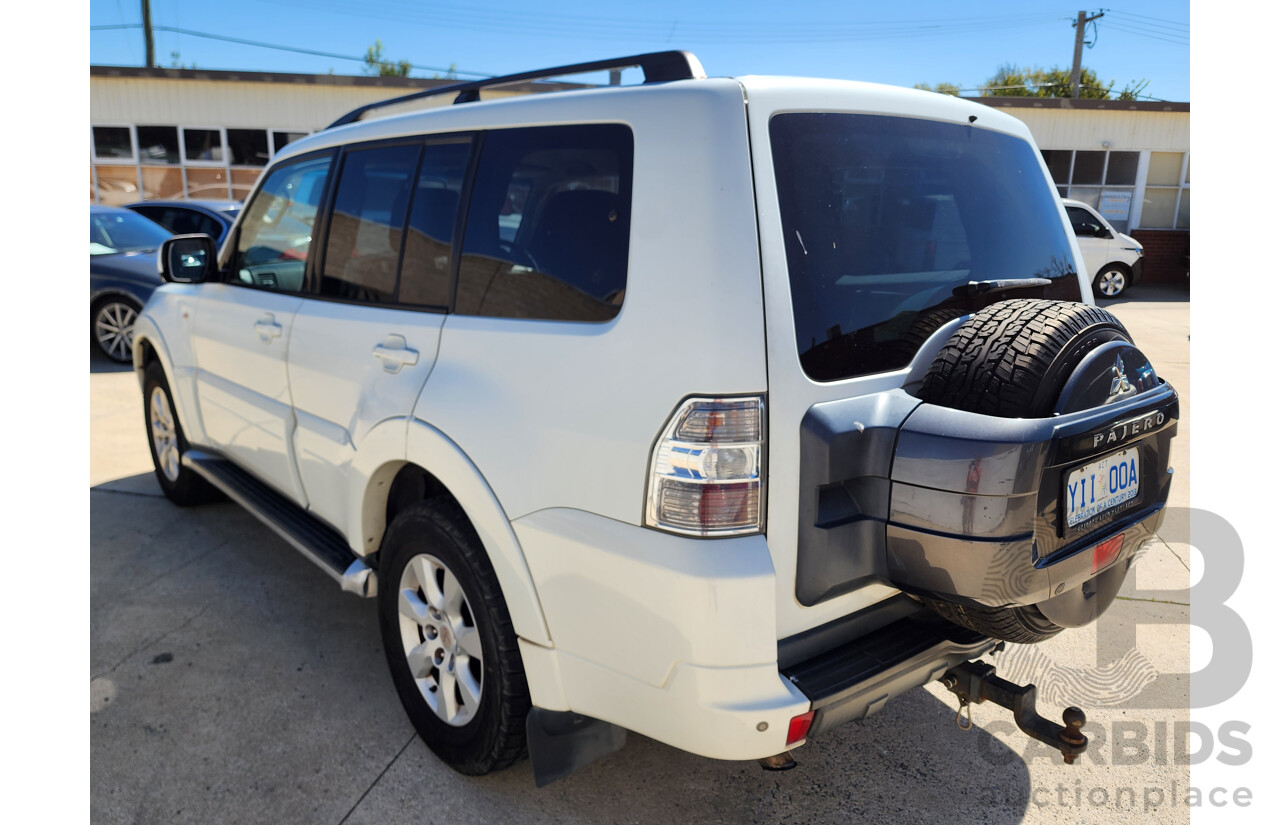 10/2011 Mitsubishi Pajero GLS LWB (4x4) NT MY11 4d Wagon White 3.2L