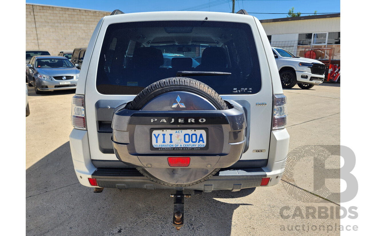 10/2011 Mitsubishi Pajero GLS LWB (4x4) NT MY11 4d Wagon White 3.2L
