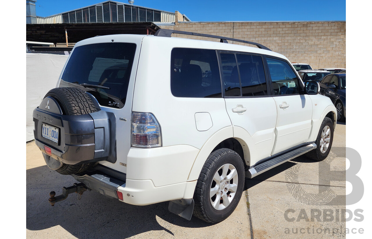 10/2011 Mitsubishi Pajero GLS LWB (4x4) NT MY11 4d Wagon White 3.2L