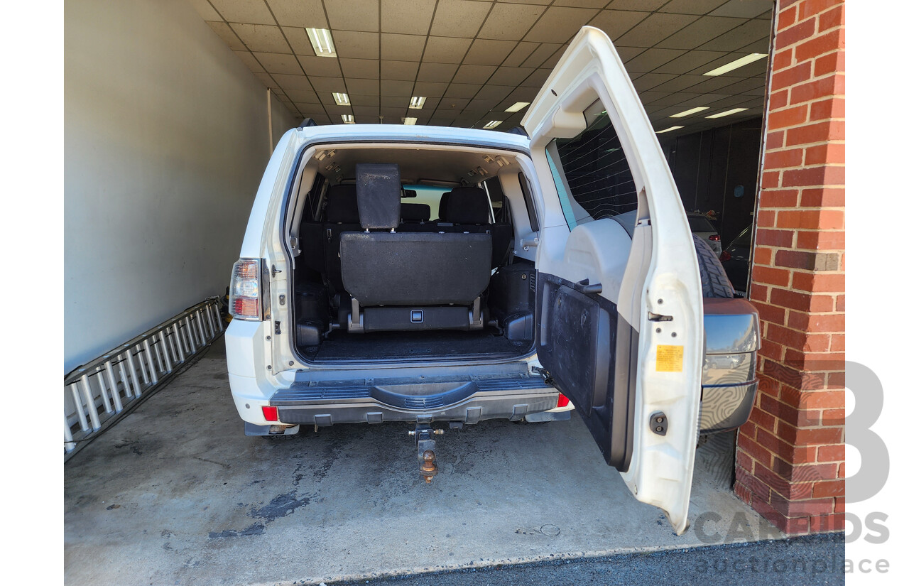 10/2011 Mitsubishi Pajero GLS LWB (4x4) NT MY11 4d Wagon White 3.2L