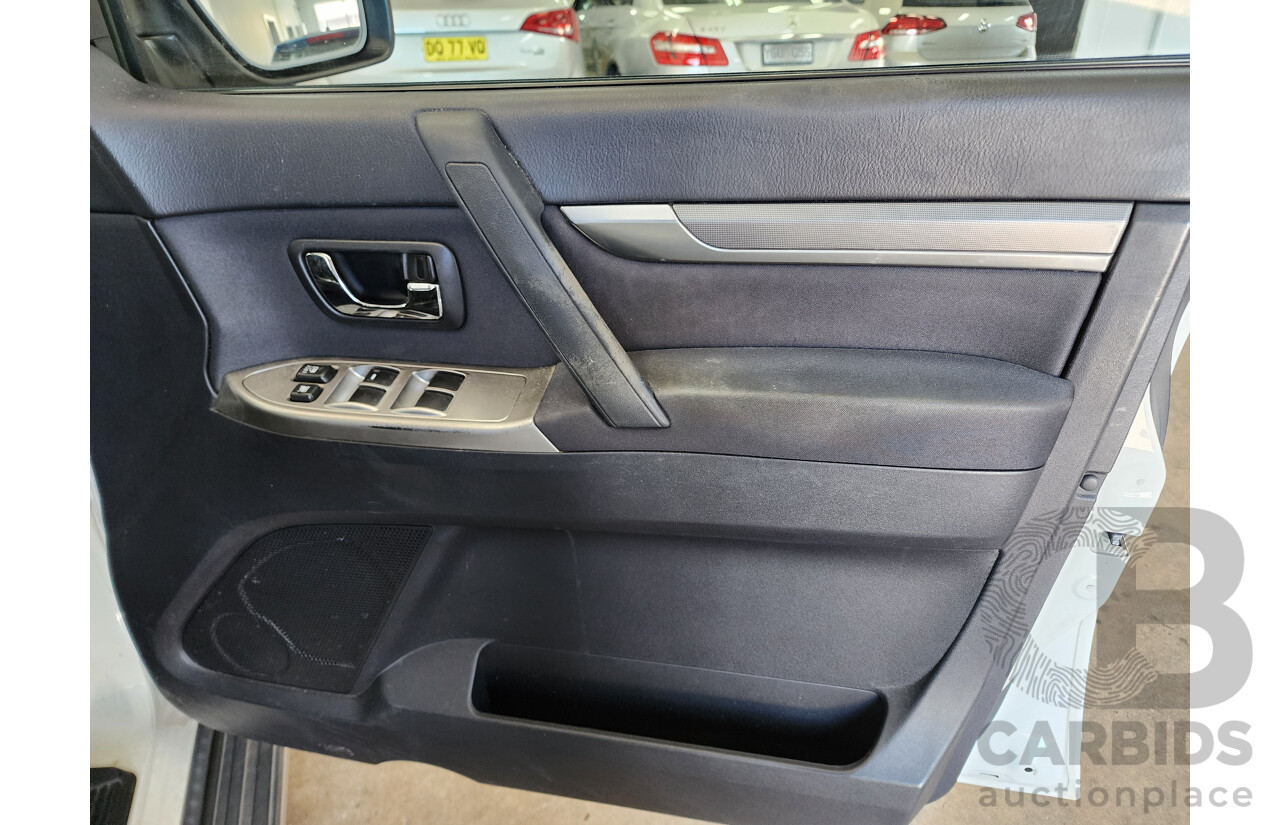 10/2011 Mitsubishi Pajero GLS LWB (4x4) NT MY11 4d Wagon White 3.2L