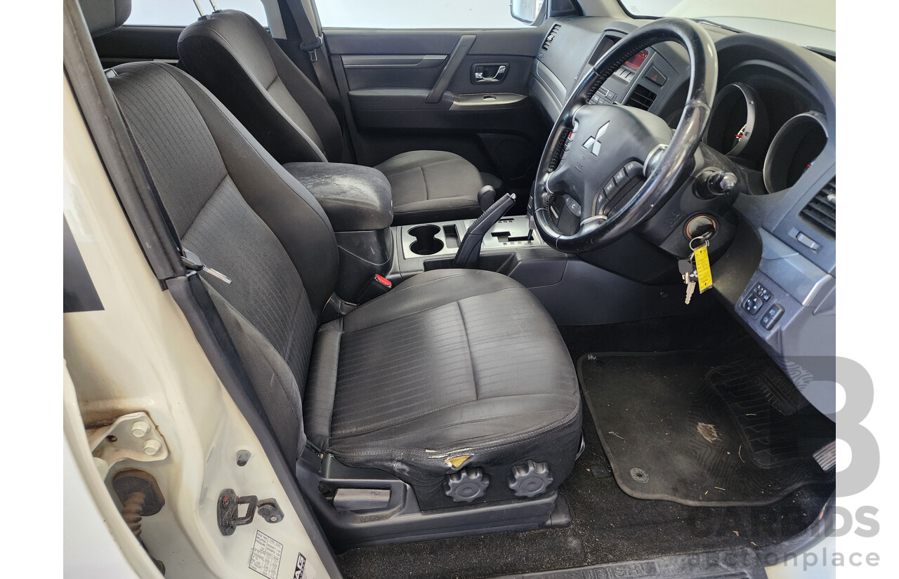 10/2011 Mitsubishi Pajero GLS LWB (4x4) NT MY11 4d Wagon White 3.2L