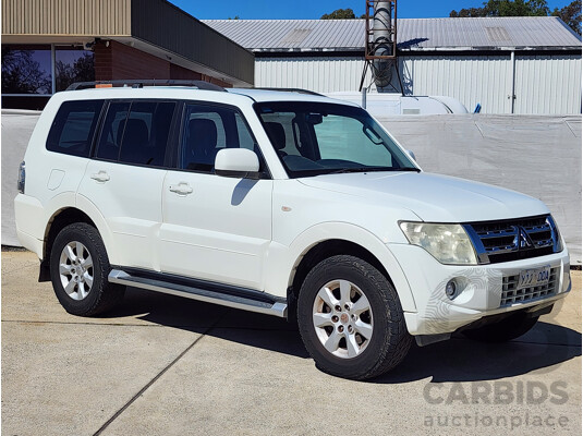 10/2011 Mitsubishi Pajero GLS LWB (4x4) NT MY11 4d Wagon White 3.2L