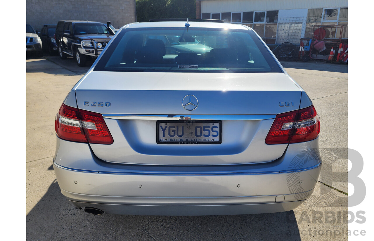 4/2010 Mercedes-Benz E250 CGI Avantgarde 212 4d Sedan Silver 1.8L