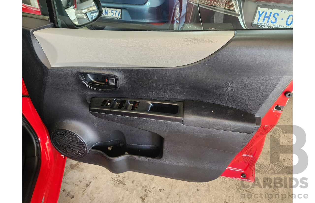10/2011 Toyota Yaris YR NCP130R 5d Hatchback Red 1.3L