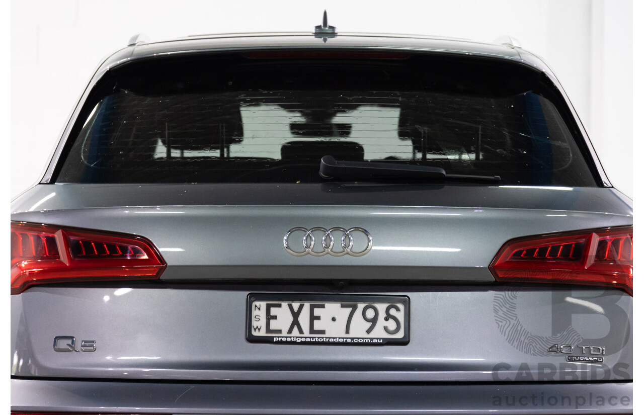 10/2019 Audi Q5 40 TDI Quattro Sport (AWD) FY MY19 4d Wagon Monsoon Grey Metallic Turbo Diesel 2.0L