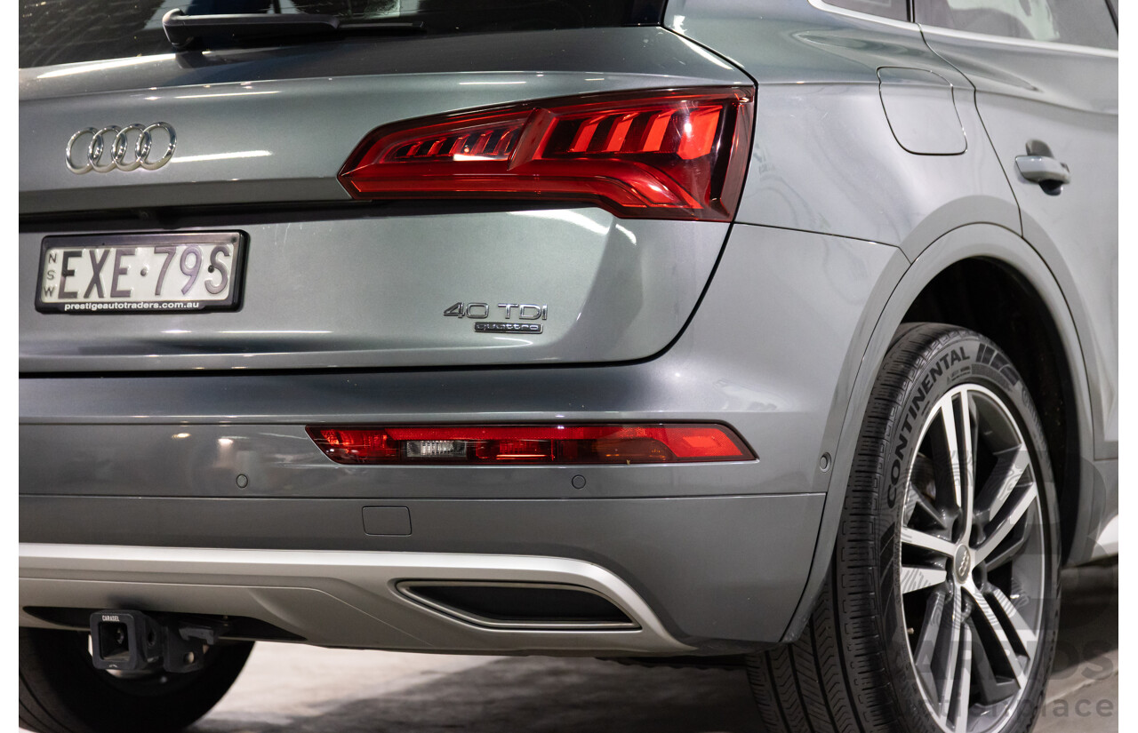 10/2019 Audi Q5 40 TDI Quattro Sport (AWD) FY MY19 4d Wagon Monsoon Grey Metallic Turbo Diesel 2.0L