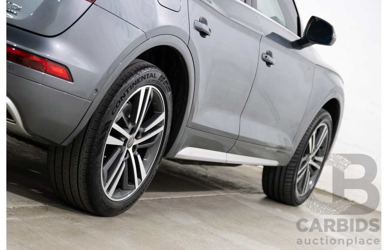 10/2019 Audi Q5 40 TDI Quattro Sport (AWD) FY MY19 4d Wagon Monsoon Grey Metallic Turbo Diesel 2.0L