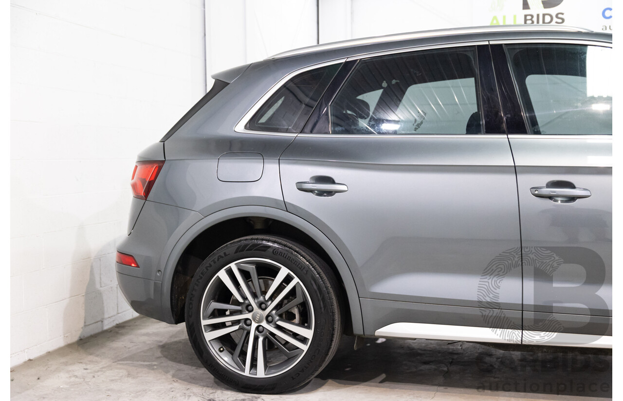 10/2019 Audi Q5 40 TDI Quattro Sport (AWD) FY MY19 4d Wagon Monsoon Grey Metallic Turbo Diesel 2.0L
