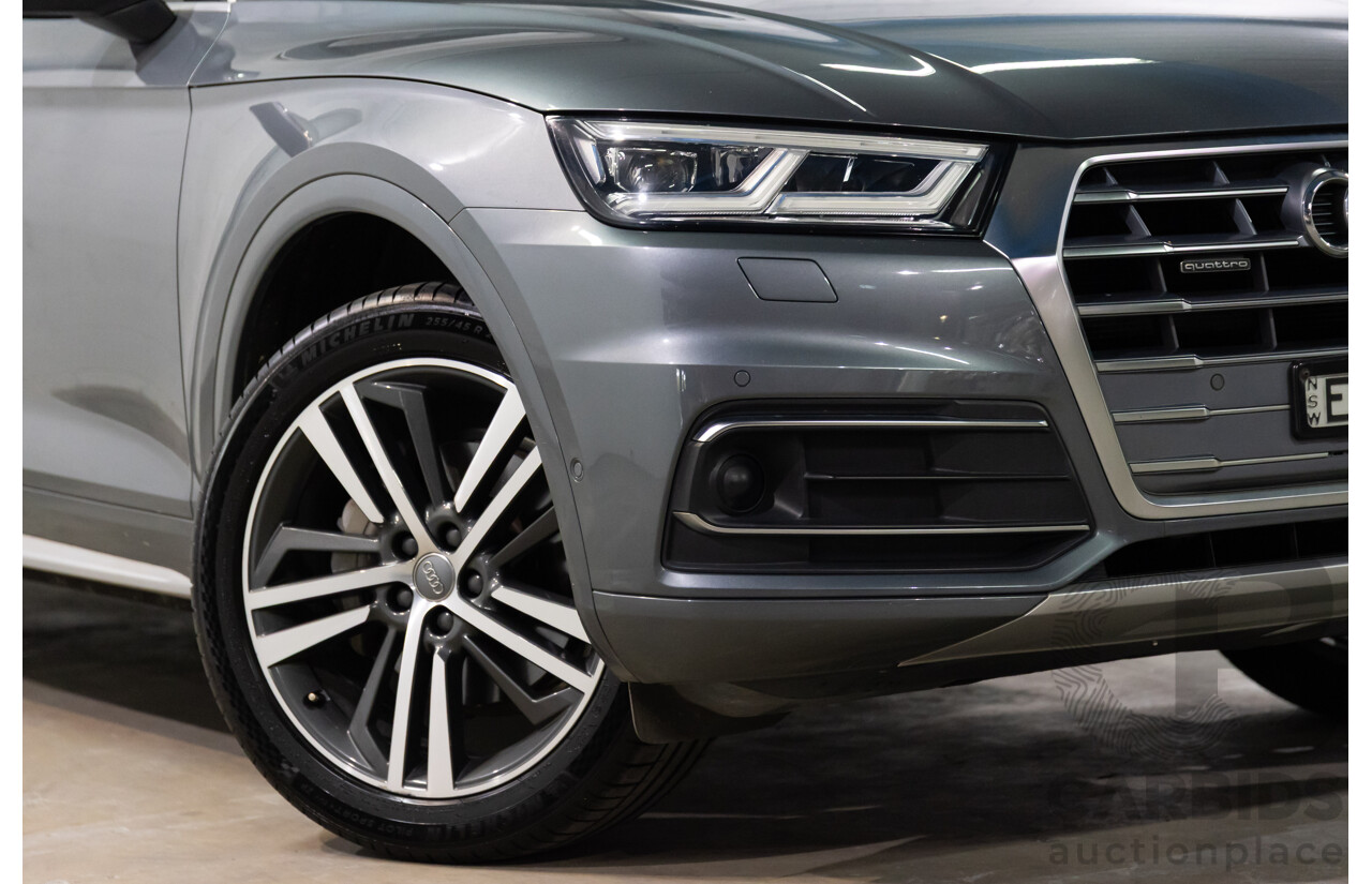 10/2019 Audi Q5 40 TDI Quattro Sport (AWD) FY MY19 4d Wagon Monsoon Grey Metallic Turbo Diesel 2.0L