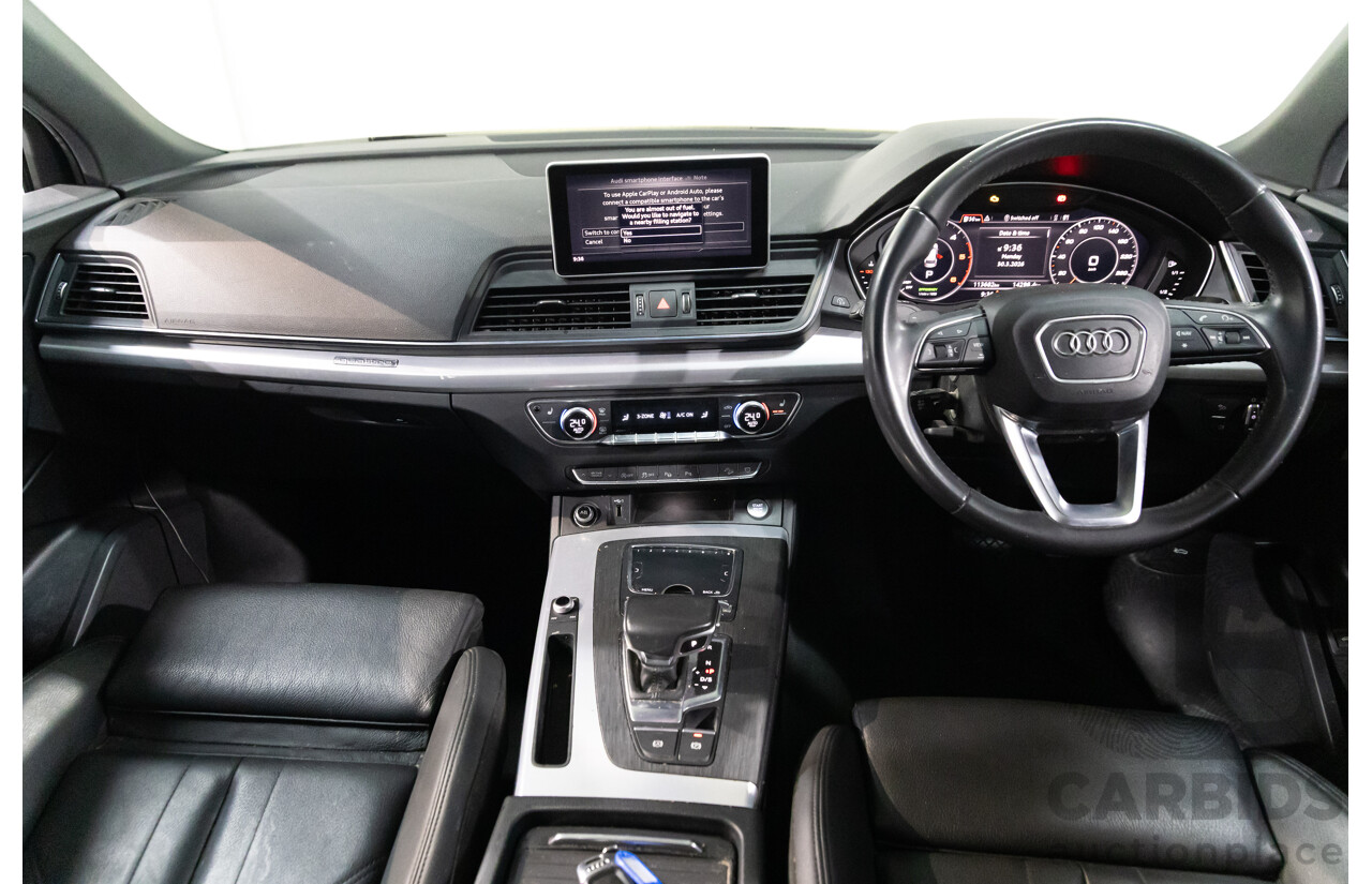 10/2019 Audi Q5 40 TDI Quattro Sport (AWD) FY MY19 4d Wagon Monsoon Grey Metallic Turbo Diesel 2.0L