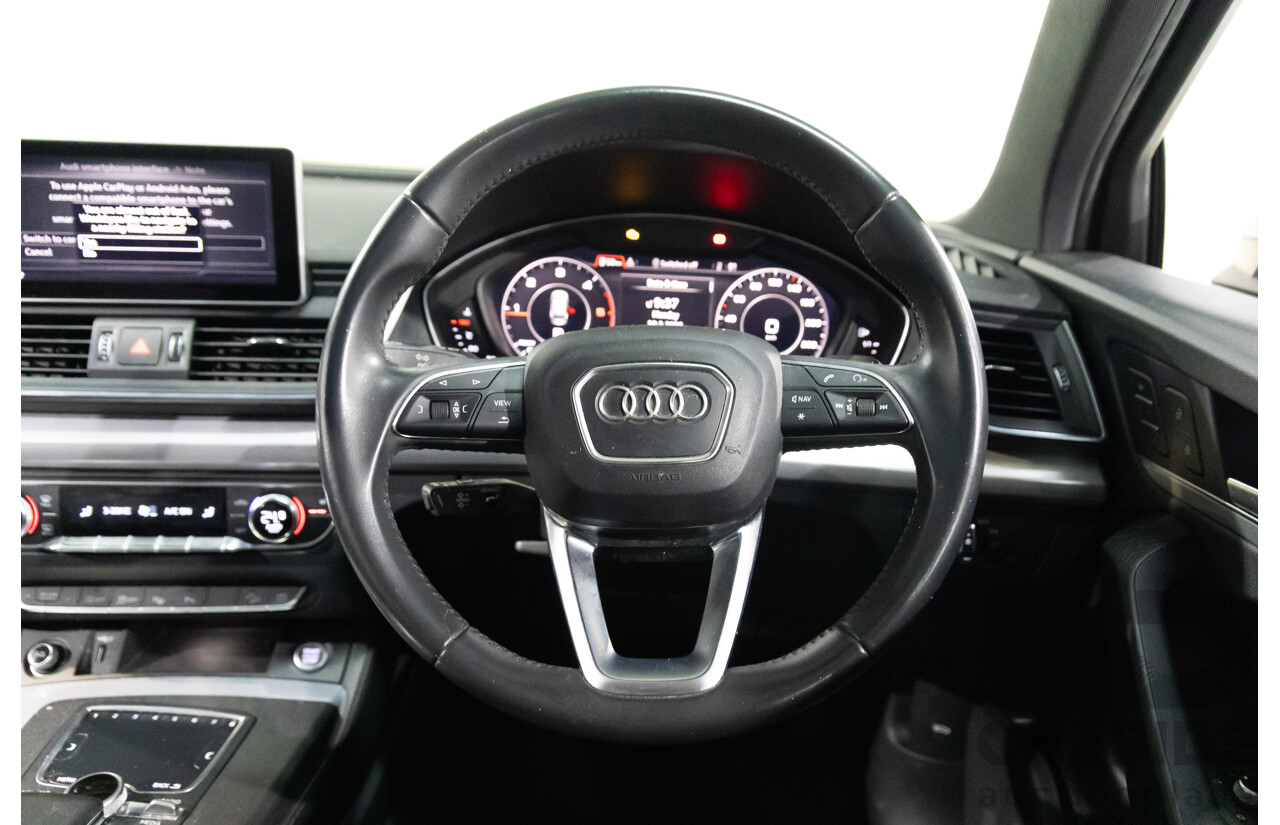 10/2019 Audi Q5 40 TDI Quattro Sport (AWD) FY MY19 4d Wagon Monsoon Grey Metallic Turbo Diesel 2.0L