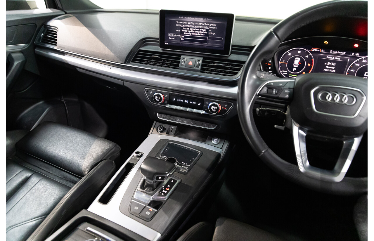 10/2019 Audi Q5 40 TDI Quattro Sport (AWD) FY MY19 4d Wagon Monsoon Grey Metallic Turbo Diesel 2.0L