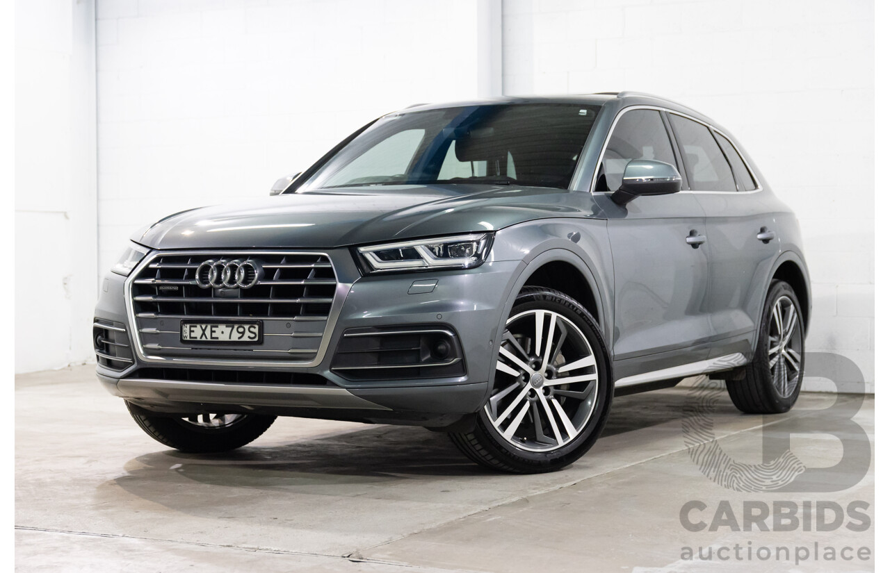 10/2019 Audi Q5 40 TDI Quattro Sport (AWD) FY MY19 4d Wagon Monsoon Grey Metallic Turbo Diesel 2.0L