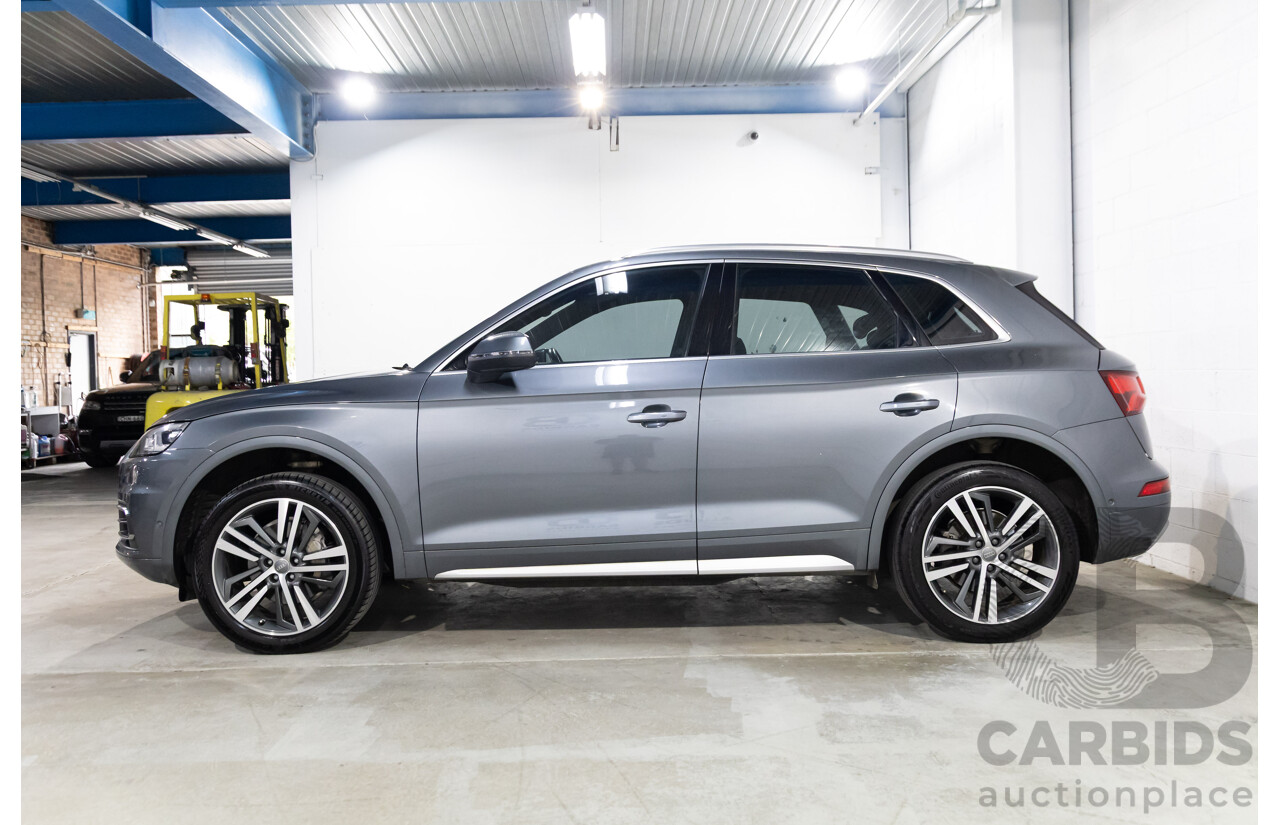 10/2019 Audi Q5 40 TDI Quattro Sport (AWD) FY MY19 4d Wagon Monsoon Grey Metallic Turbo Diesel 2.0L