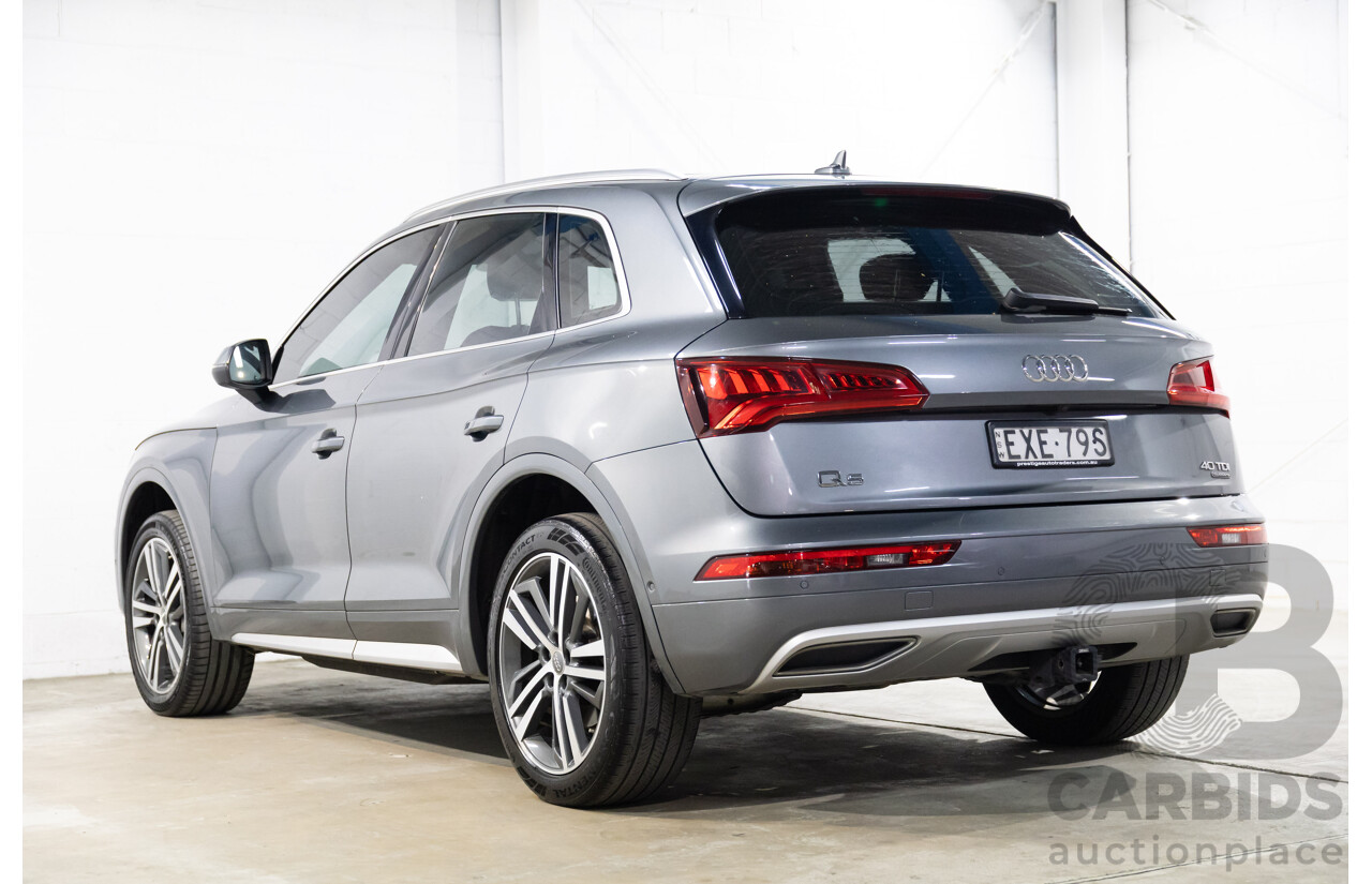 10/2019 Audi Q5 40 TDI Quattro Sport (AWD) FY MY19 4d Wagon Monsoon Grey Metallic Turbo Diesel 2.0L