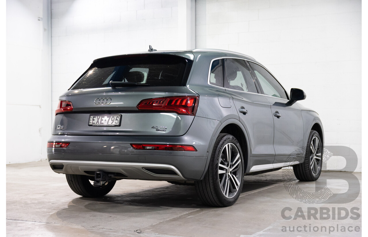 10/2019 Audi Q5 40 TDI Quattro Sport (AWD) FY MY19 4d Wagon Monsoon Grey Metallic Turbo Diesel 2.0L