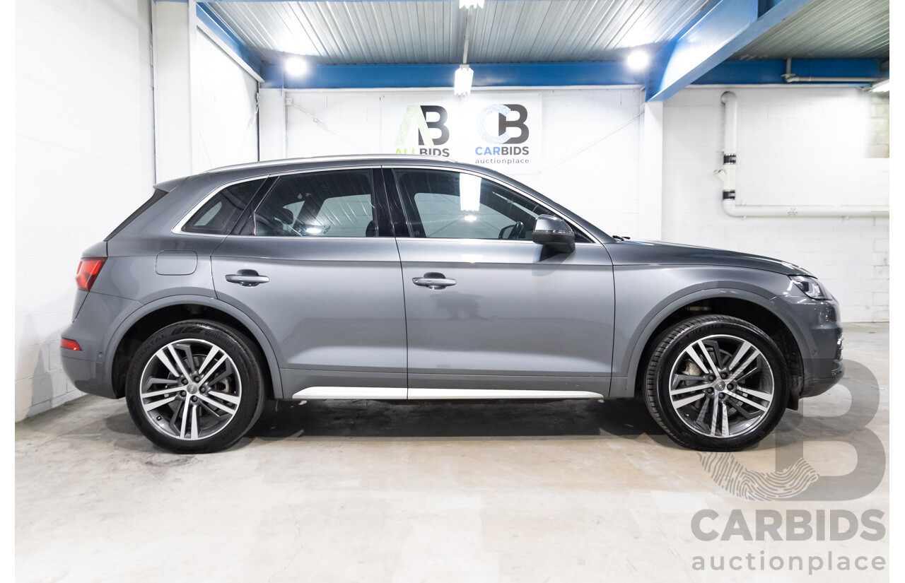 10/2019 Audi Q5 40 TDI Quattro Sport (AWD) FY MY19 4d Wagon Monsoon Grey Metallic Turbo Diesel 2.0L
