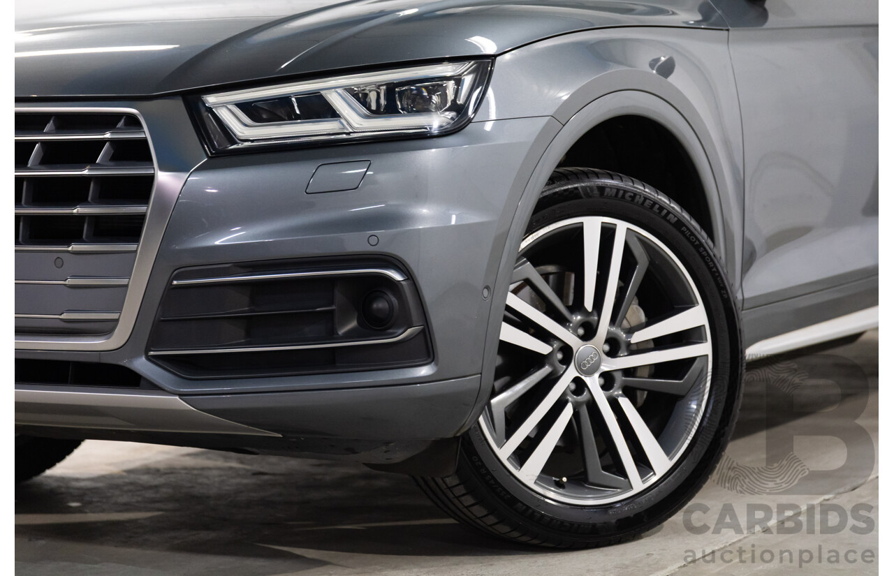 10/2019 Audi Q5 40 TDI Quattro Sport (AWD) FY MY19 4d Wagon Monsoon Grey Metallic Turbo Diesel 2.0L